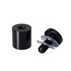 Outwater Round Standoffs, 1 in Bd L, Aluminum Black, 1 in OD 3P1.56.00468